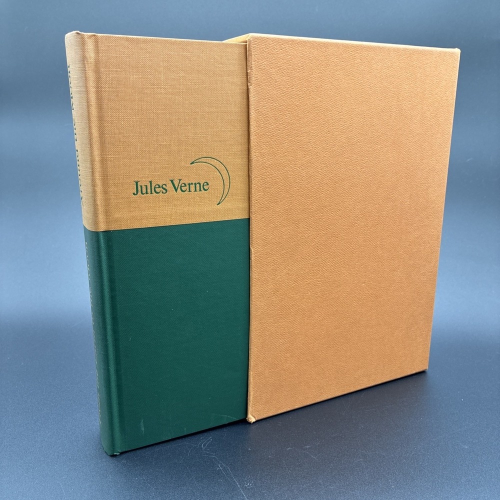 Jules Verne FROM THE EARTH TO THE MOON Heritage Press in Slipcase w/ Sandglass